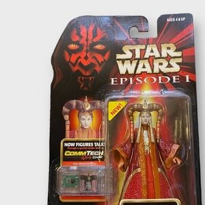 Star Wars Queen Amidala Coruscant 1999 Action Figure Episode 1 Commtech Chip 1